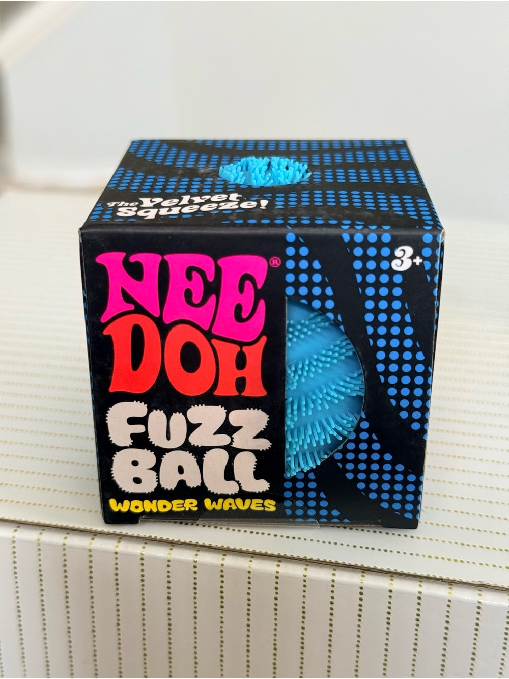 VIRAL BLUE NeeDoh FUZZ BALL Wonder Waves - AUTHENTIC Rare Brand New Schylling